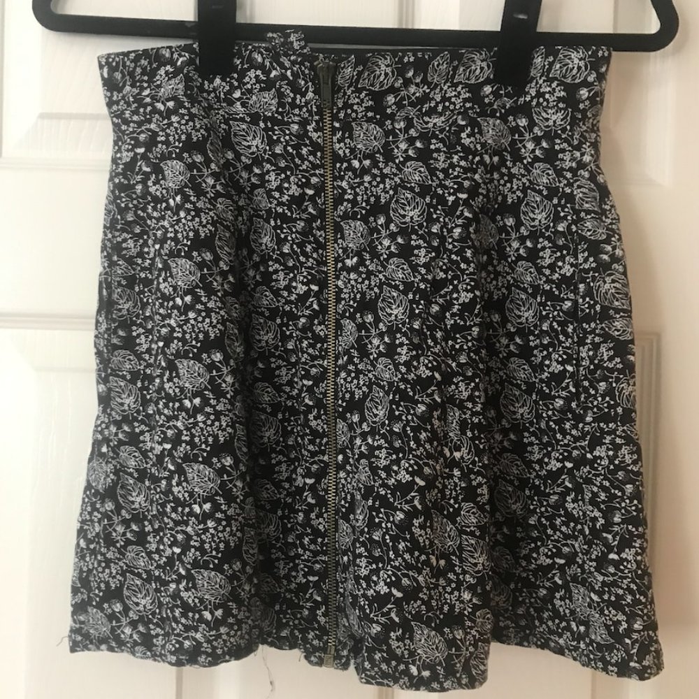 Cooperative Navy Zipper Skirt | Urban Outfitters